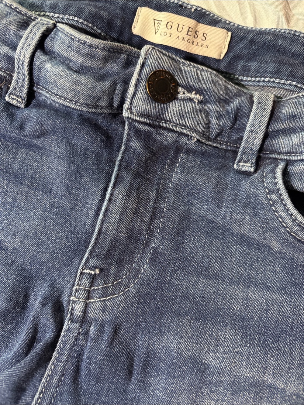GUESS TRUE Y2K MICRO MINI LOW RISE JEAN SHORTS - Picture 6 of 6